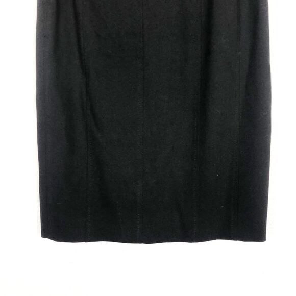 Akris Punto Stretch Virgin Wool Crepe Pencil Skirt Size 4 Black Work Wear - Picture 9 of 13
